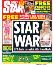 Daily Star Newspaper Front Page (UK) for 13 June 2015