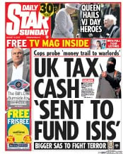 Daily Star Newspaper Front Page (UK) for 16 August 2015
