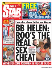 Daily Star Newspaper Front Page (UK) for 17 August 2014