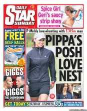 Daily Star Sunday Newspaper Front Page (UK) for 19 June 2011