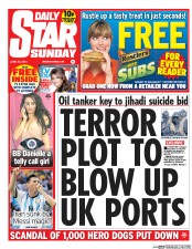 Daily Star Newspaper Front Page (UK) for 22 June 2014