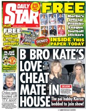 Daily Star Sunday (UK) Newspaper Front Page for 24 January 2015