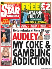 Daily Star Newspaper Front Page (UK) for 24 August 2014