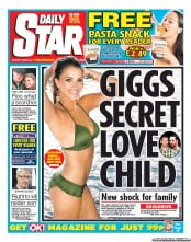 Daily Star Sunday (UK) Newspaper Front Page for 25 June 2011