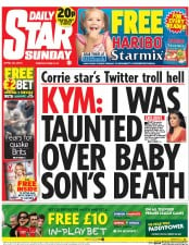 Daily Star Newspaper Front Page (UK) for 26 April 2015