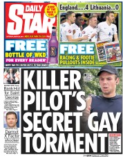 Daily Star Newspaper Front Page (UK) for 28 March 2015