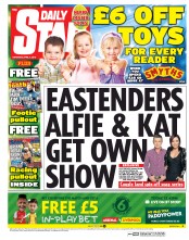 Daily Star Sunday (UK) Newspaper Front Page for 4 April 2015