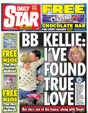 Daily Star Sunday Newspaper Front Page (UK) for 6 September 2014