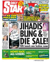 Daily Star Newspaper Front Page (UK) for 7 March 2015