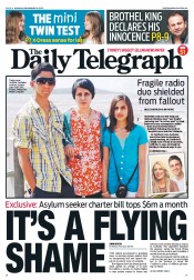 Daily Telegraph (Australia) Newspaper Front Page for 10 December 2012