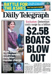 headlines daily newspaper australia australian telegraph july mail blow 5b boats