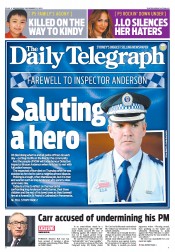 Daily Telegraph (Australia) Newspaper Front Page for 12 December 2012