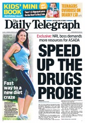 Daily Telegraph (Australia) Newspaper Front Page for 12 March 2013