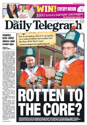 Daily Telegraph (Australia) Newspaper Front Page for 13 November 2012