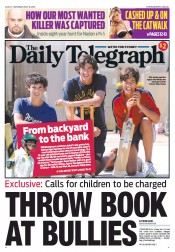 Daily Telegraph (Australia) Newspaper Front Page for 13 July 2013