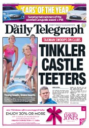 Daily Telegraph (Australia) Newspaper Front Page for 14 December 2012