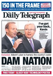 Daily Telegraph (Australia) Newspaper Front Page for 14 February 2013