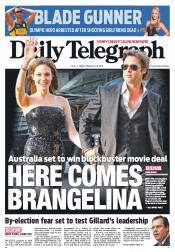 Daily Telegraph (Australia) Newspaper Front Page for 15 February 2013
