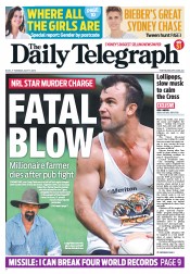 Daily Telegraph (Australia) Newspaper Front Page for 17 July 2012