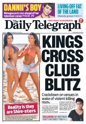 Daily Telegraph (Australia) Newspaper Front Page for 18 July 2012