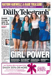 Daily Telegraph (Australia) Newspaper Front Page for 19 December 2012