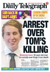 Daily Telegraph (Australia) Newspaper Front Page for 19 July 2012
