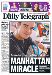 Daily Telegraph (Australia) Newspaper Front Page for 1 November 2012