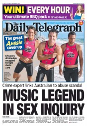 Daily Telegraph (Australia) Newspaper Front Page for 1 December 2012