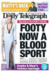 Daily Telegraph (Australia) Newspaper Front Page for 1 March 2013