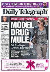 Daily Telegraph (Australia) Newspaper Front Page for 21 December 2012