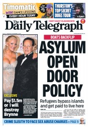 Daily Telegraph (Australia) Newspaper Front Page for 22 November 2012