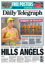 Daily Telegraph (Australia) Newspaper Front Page for 22 February 2013