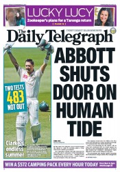 Daily Telegraph (Australia) Newspaper Front Page for 23 November 2012