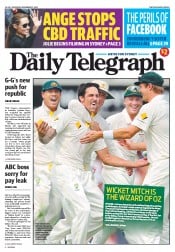 Daily Telegraph (Australia) Newspaper Front Page for 23 November 2013