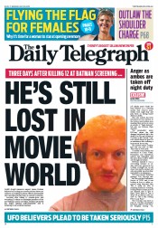 Daily Telegraph (Australia) Newspaper Front Page for 23 July 2012