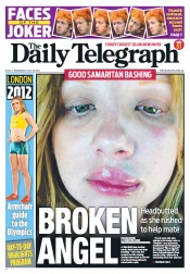 Daily Telegraph (Australia) Newspaper Front Page for 25 July 2012