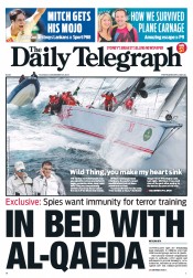 Daily Telegraph (Australia) Newspaper Front Page for 27 December 2012