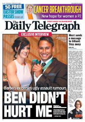 Daily Telegraph (Australia) Newspaper Front Page for 27 February 2013