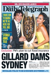 Daily Telegraph (Australia) Newspaper Front Page for 28 February 2013