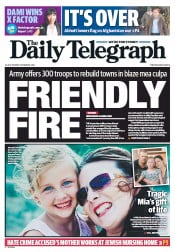Daily Telegraph (Australia) Newspaper Front Page for 29 October 2013