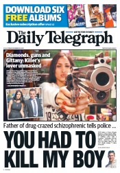 Daily Telegraph (Australia) Newspaper Front Page for 29 November 2013
