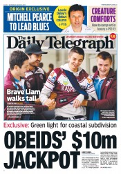 Daily Telegraph (Australia) Newspaper Front Page for 2 March 2013