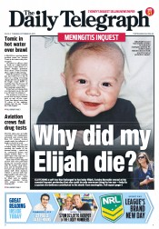 Daily Telegraph (Australia) Newspaper Front Page for 30 October 2012