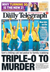 Daily Telegraph (Australia) Newspaper Front Page for 30 July 2012