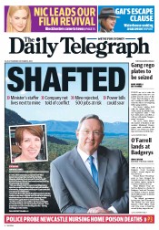 Daily Telegraph (Australia) Newspaper Front Page for 31 October 2013