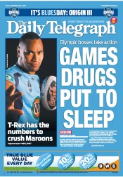 Daily Telegraph (Australia) Newspaper Front Page for 3 July 2012