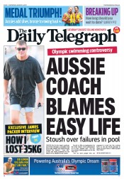 Daily Telegraph (Australia) Newspaper Front Page for 4 August 2012