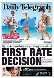 Daily Telegraph (Australia) Newspaper Front Page for 5 January 2013