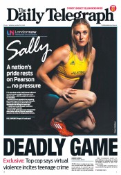 Daily Telegraph (Australia) Newspaper Front Page for 6 August 2012