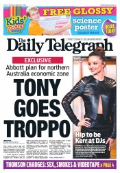 Daily Telegraph (Australia) Newspaper Front Page for 7 February 2013